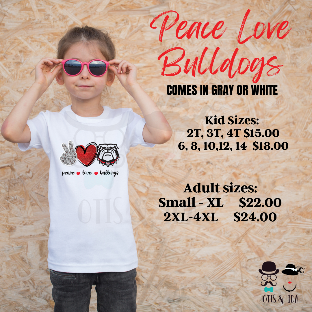 Bowie Peace Love Bulldogs