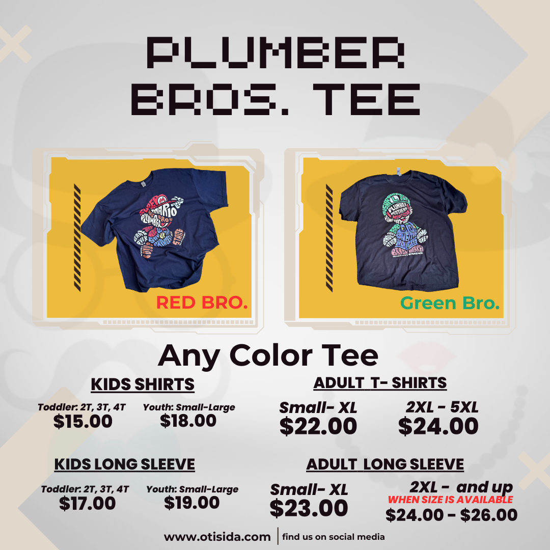 Plumber Bros. Adult T-shirt