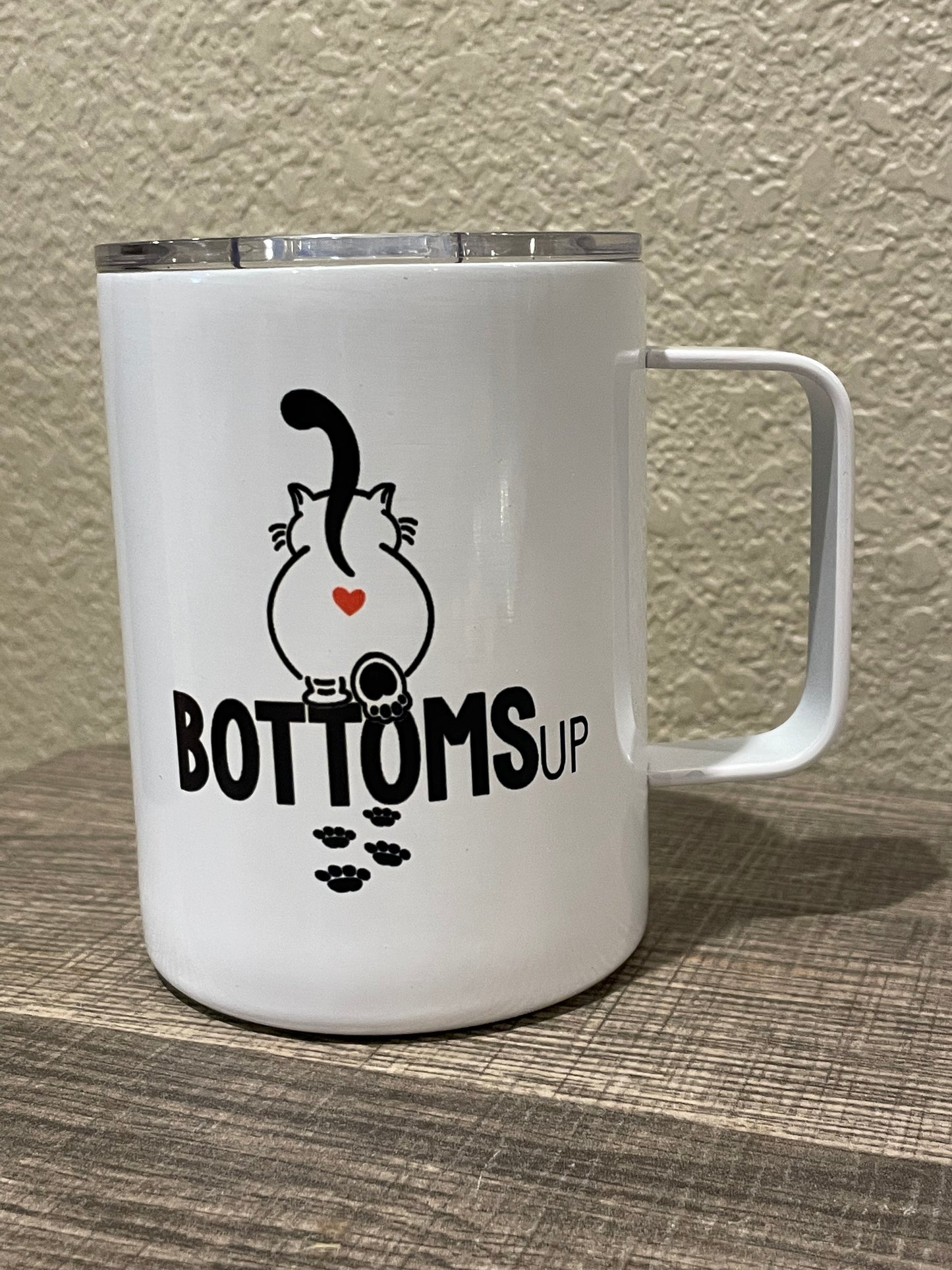 Bottoms Up 12 oz Travel mug