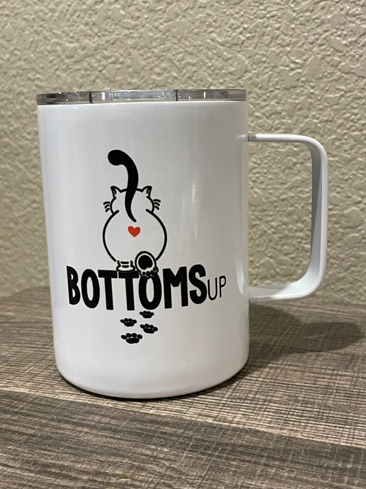 Bottoms Up 12 oz Travel mug