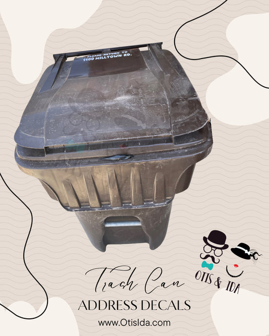 Trash Can Decal