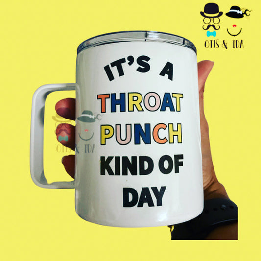 Throat Punch 12 oz Travel mug